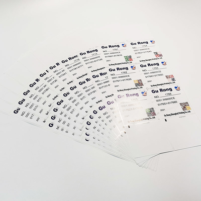 Les données variables de film de BOPP marquent imprimer le label d'impression de Code QR Digital