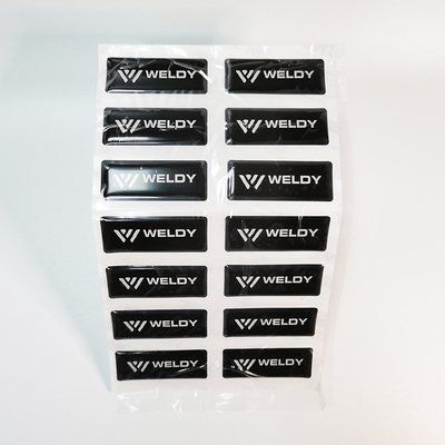 Autocollants brillants Crystal Clear Epoxy Dome Stickers d'époxyde de la stratification 3D
