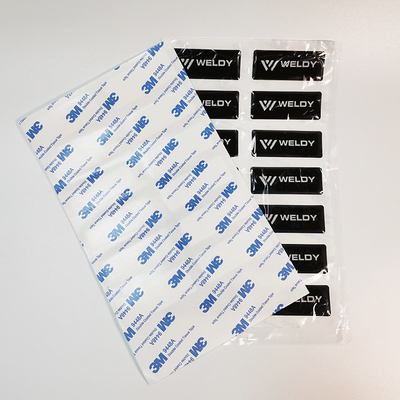 Autocollants brillants Crystal Clear Epoxy Dome Stickers d'époxyde de la stratification 3D