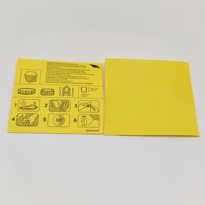 La réparation gonflable graphique raccorde les corrections extérieures de réparation de piscine de PVC d'instruction