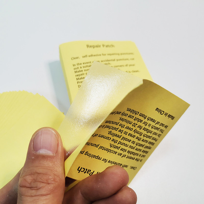 Patchs de réparation de lit gonflable imprimés sur mesure en vrac à l'extérieur