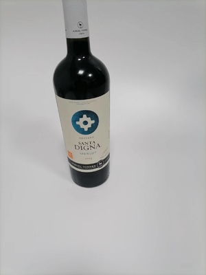 La bouteille de vin de papier de Cmyk marque la finition mate de papier d'autocollant