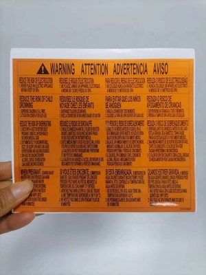 Autocollants métalliques imperméables pour les étiquettes d'emballage