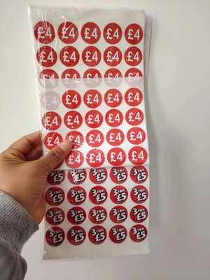 Étiquettes de prix imperméables pour tous les besoins de revêtement de sol,supermarché